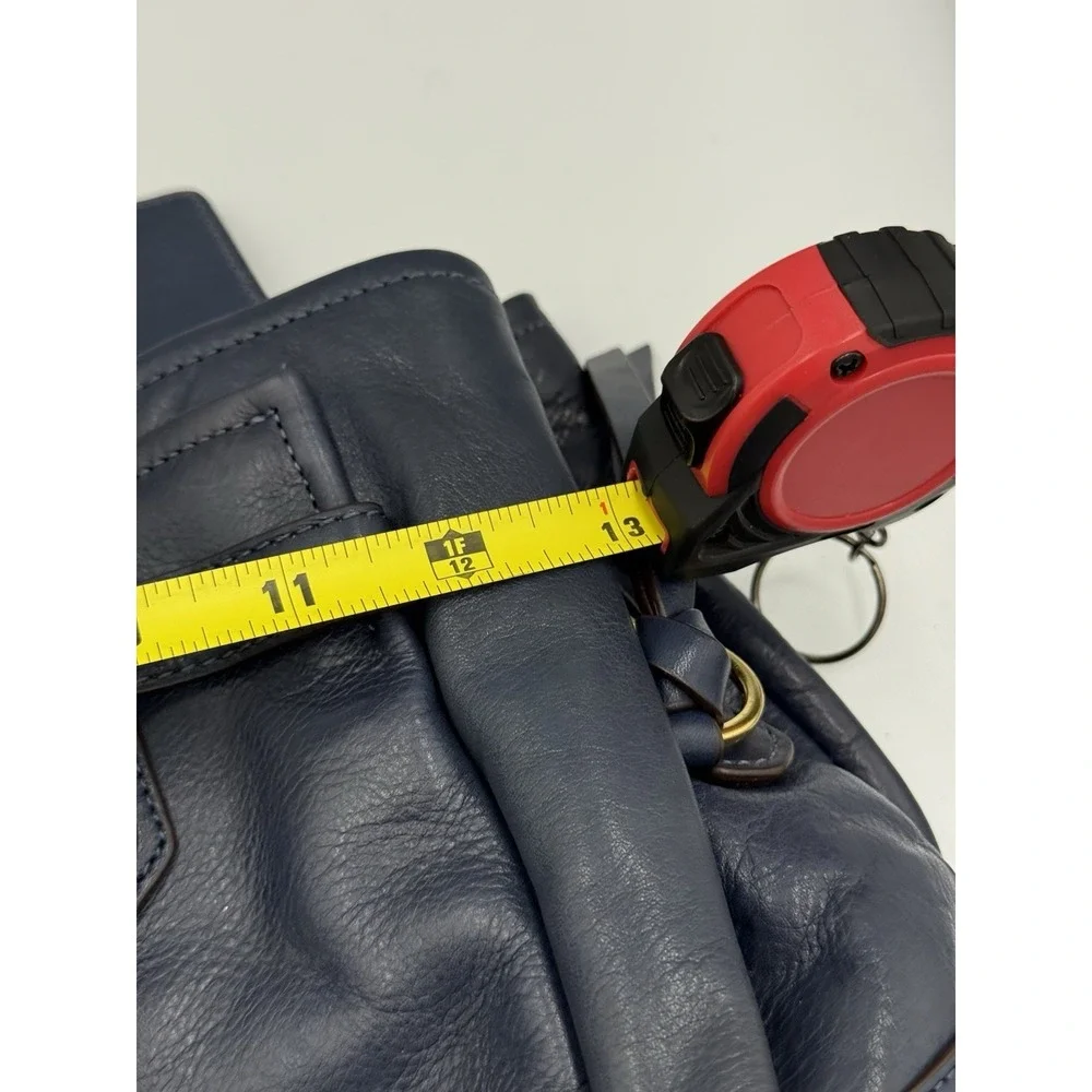 Coach Chelsea Jayden Blue Leather Carryall Handbag Gold Hardware #17811 - Picture 11 of 14